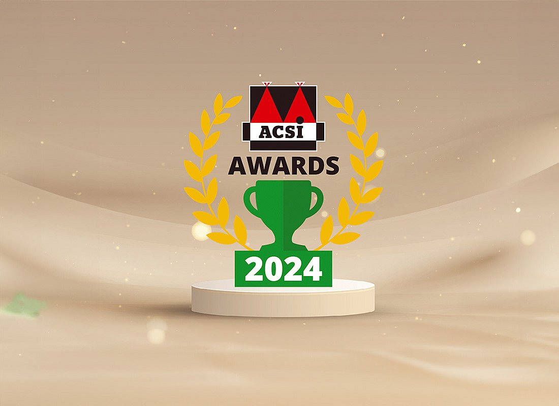 Wir sind stolzer Gewinner eines ACSI Award 2024!